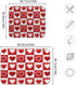 Valentine's Day Love Heart Red Buffalo Plaid Dish Drying Mat 18x24 for Kitchen Mother's Day Rose Pink Flowers Dishes Pad Dish Drainer Rack Mats Absorbent Fast Dry Kitchen Accessories