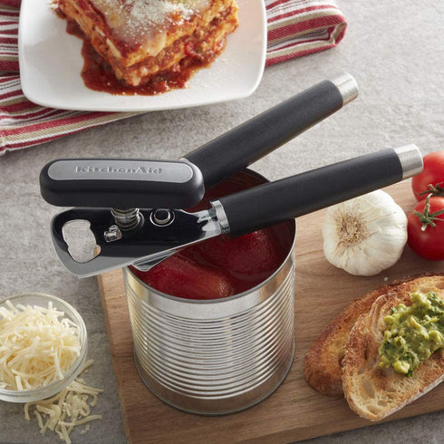 KitchenAid Gourmet Multifunction Can Opener / Bottle Opener, 8.36-Inch, Black