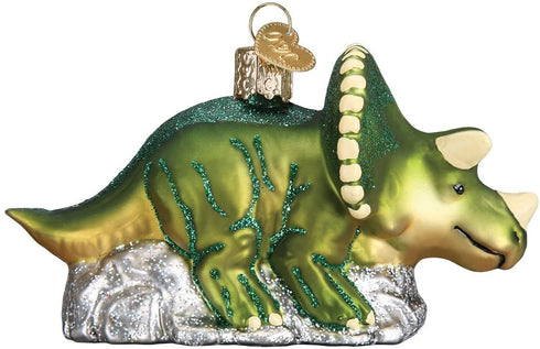 Old World Christmas Triceratops Glass Blown Ornaments for Christmas Tree
