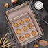 HYTK Small Cookie Sheets 11 X 9 Inch Set of 2 Mini Baking Tray Toaster Oven Replacement Pan Nonstick Thicken Brushed High Carbon Steel No Warp Magnetic Bakeware