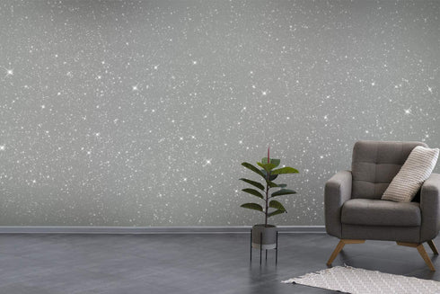 Hemway (Silver Holographic) Glitter Paint Additive Crystals 100g / 3.5oz for Acrylic Latex Emulsion Paint - Interior Exterior Wall, Ceiling, Wood, Varnish, Dead flat, Matte, Gloss, Satin, Silk