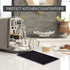 Bar Mat for Cocktail and Coffee Bar 6" x 12" Rubber Bar Service Spill Mat for Cocktail Bartender Coffee Bar or Countertop Mats Glass Drying Mat (Black Border - 12 x 18, 2)