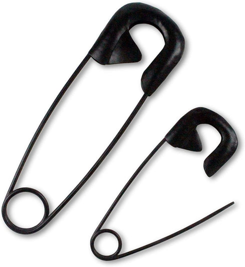 Metal Safety Pins Wall Decor by CYSCOMMA - 3D Safety Pins for Laundry Room Home Wall Decoration - Indoor and Outdoor Wall Sculptures Art Durable and Easy to Hang Large Safety Pins - Set of 2
