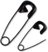 Metal Safety Pins Wall Decor by CYSCOMMA - 3D Safety Pins for Laundry Room Home Wall Decoration - Indoor and Outdoor Wall Sculptures Art Durable and Easy to Hang Large Safety Pins - Set of 2