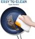 8 Inch Frying Pan Nonstick with Lid, Nonstick Pan with Lid, Small Frying Pan with Lid, Non Stick Frying Pan with Diamond Coating, Ceramic Frying Pan Nonstick, Small Skillet Nonstick, Blue