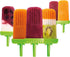 Tovolo Groovy Ice Pop Molds, Drip-Guard Handle, 4 Ounce Popsicles, Set of 6, Green