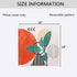 RoomTalks 2PCS Modern Boho Decorative Throw Pillow Covers 18x18 Aesthetic Abstract Art Bed Sofa Couch Square Accent Linen Pillow Cover Cute Plants Contemporary Scatter Cushion Cases, Terracotta