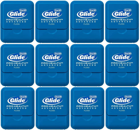 Glide Oral-B Pro-Health Advanced Floss, Small Size 4 Meters (4.3 Yards) - Pack of 12