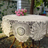 Damanni Cotton Handmade Crochet Lace Tablecloth Doilies Doily,Round,Beige,39 Inch