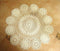 Damanni Cotton Handmade Crochet Lace Tablecloth Doilies Doily,Round,Beige,39 Inch