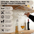 Wine Glass Rack Under Cabinet - 4 Row Iron Stemware Rack With A Steel Wine Stopper - Our Wine Glass Hanger Holds Wine, Brandy, Margarita, Martini Glasses & More - 1 Rack, White