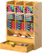 Bamboo Pen Organizer for Desk Pencil Wooden Multi-Functional Stationary Holder with 14 Compartments for Home Office Art Supply by FURNINXS