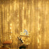 JMEXSUSS Remote Control Curtain Lights Plug in Curtain Lights Outdoor,300 LED Window Wall Hanging Curtain String Light for Bedroom Wedding Party Backdrop Garden Indoor Christmas (Warm White)