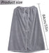 Towel Wrap for Women, Adjustable Shower Wrap Towel with Home Hotel Bathrobes Nightgown for Sauna Beach Pool Gym Travel - Gray XL