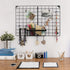 MOOACE Wall Grid Panel 2 Pack, Black Wire Photos Display Grid Panels, Memo Board DIY Decor Hanging Organizer for Home, Office, 16.34" x 23.82"