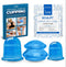 Lure Anti Cellulite Cupping Therapy Set - Massager Cupping Kit with 3 Silicone Massage Cups - Cellulite Cupping Sets Use with Cellulite Oil - Sculpt Shower Silicone Cupping Set