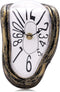 Lafocuse Silent Creative Surrealism Melting Clock with Arabic Numerals Inspired by Salvador Dali's Persistence of Memory Shelf Desk Table Clocks