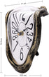 Lafocuse Silent Creative Surrealism Melting Clock with Arabic Numerals Inspired by Salvador Dali's Persistence of Memory Shelf Desk Table Clocks