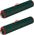 Wrapping Paper Storage Bag-Set of 2-Organize up to 40? Rolls of Holiday, Christmas or Birthday Gift Wrap-Upright, Hang or Lay Flat by Elf Stor (Green)