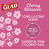 GLAD Protection Series ForceFlex Plus Drawstring Cherry Blossom Odor Shield, Pink, 13 Gallon, 90 Count