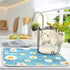 Absorbent Dish Drying Mat for Kitchen Counter - Daisies On Wooden Board Microfiber Drying Pad, Reversible Drainer Mats for Countertop, Small 16 x 18 inch, Large 18 x 24 inch