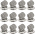 Magnetic Pen Holder Clips Refrigerator Magnet Pen Marker Clip Holder, Fridge Whiteboard Erase Board Bulletin Board Map Accessories (12 Magnet)