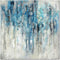 UTOP-art Blue Abstract Wall Art Canvas Painting: Navy and Gray Artwork Silver Print Modern Picture on Large Canvas Poster for Living Room and Office