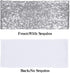 Desirable Life Pack of 25 Stretch Sequin Chair Sashes Chair Bands One-Sided Sequins Decor for Hotel Wedding Reception Party Event Chair Cover Decoration 4"x16" - Silver