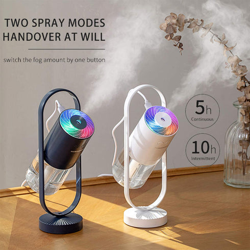 fuliying Cool mist humidifier-Portable mini humidifier with led lights,usb portable air humidifier ultra-quiet, Suitable for Babies, Kids, Indoor, Bedroom, Office, Car, Travel (White)
