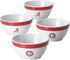 College Kitchen Collection Alabama Crimson Tide Serving Party Bowls / Mixing Bowls Set / Food Appetizer Serveware - 4 Piece, White