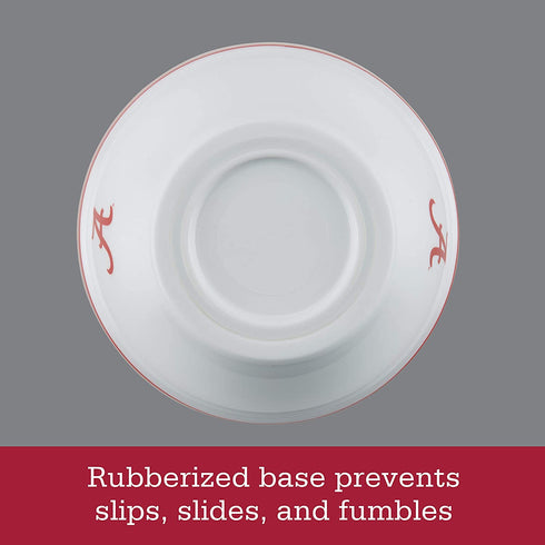 College Kitchen Collection Alabama Crimson Tide Serving Party Bowls / Mixing Bowls Set / Food Appetizer Serveware - 4 Piece, White