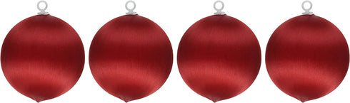 Handy Hands Satin Balls, 3-Inch, Christmas Red