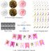 Archome 64pcs Pink Party/Birthday Decorations For Princess Decorations/Birthday Decorations For Grils/Women