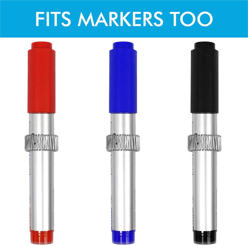 Magnetic Pen Holder Clips Refrigerator Magnet Pen Marker Clip Holder, Fridge Whiteboard Erase Board Bulletin Board Map Accessories (12 Magnet)