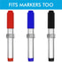 Magnetic Pen Holder Clips Refrigerator Magnet Pen Marker Clip Holder, Fridge Whiteboard Erase Board Bulletin Board Map Accessories (12 Magnet)