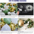 Boognt Sage Green Balloon Arch Kit White Gold Retre Green Balloons for Baby Shower Wedding Birthday Party Decoration