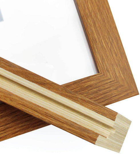 Relwaso 12x16 Frames Made to Display 11x14 Pictures with Mat or 12 x 16 Photo Without Mat, Picture Frames Made of Solid Wood for Vertical or Horizontal Wall Mounting