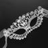 OULII Masquerade Mask Luxury Diamond Rhinestone Fancy Mask Party Crown Mask for Women Lady
