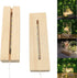 SYWAN 2Pack 6 inch Wood Rectangle Display Pedestal,Wooden Rectangle Led Lights Display Base for Acrylic and Plexiglass,Wood Night LED Light Lamp Base
