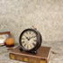 JUSTUP 5.2" Classic Retro Clock, European Style Vintage Silent Desk Alarm Clock Non Ticking Quartz Movement Battery Operated, HD Glass Lens, Easy to Read (SZ03)