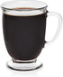 Libbey Kona Glass Coffee Mugs, Set of 6