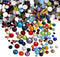 AD Beads 1440 Pieces Mixed Size No Hotfix Glue on Quality Glass Flatback Rhinestones Round Crystal Gems ( 32 Mixed Color )