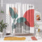 DESIHOM Modern Abstract Shower Curtain Minimalist Mid Century Shower Curtain Aesthetic Shower Curtain Contemporary Art Bathroom Shower Curtains Polyester 72x72 Inch