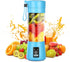 Gracejoful Portable Blender,Personal Blender,Smoothies Mini Jucier Cup USB Rechargeable and Personal Size Blender Shakes,380ml,Fruit Juice,Mixer, Blue