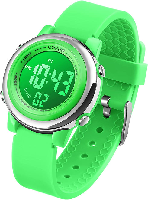 Kids Digital Sport Waterproof Watch for Girls Boys, Kid Sports Outdoor LED Electrical Watches with Luminous Alarm Stopwatch Child Wristwatch