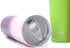 Ezprogear 20 oz 1 Pack Stainless Steel Glitter Violet Purple Slim Skinny Tumbler Travel Mug Vacuum Insulated with Straw (20 oz, Glitter Violet)