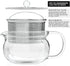 Teabloom Kyoto 2-in-1 Tea Kettle and Tea Maker Glass Teapot with Removable Loose Tea Filter Tea Connoisseur's Choice