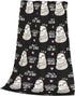 Multi Theme Blanket Size Lightweight Super Soft Comfortable Luxury Bed Blanket Microfiber(Black Sloth 40"x50")
