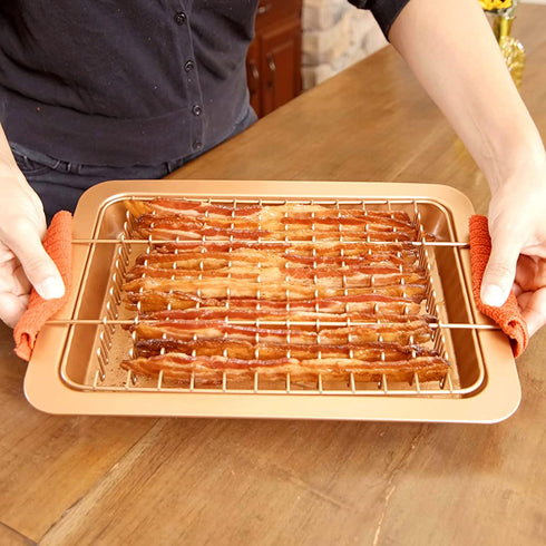 Gotham Steel Bonanza Bacon Cooker, Large, Brown