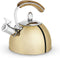 Pinky Up Presley Gold 70 Oz Tea Kettle, Stovetop Induction Stainless Steel Whistling Kettle